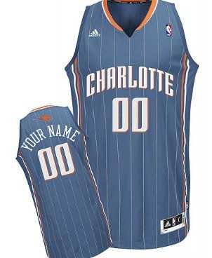 Men & Youth Customized Charlotte Bobcats Blue Jersey->customized nba jersey->Custom Jersey